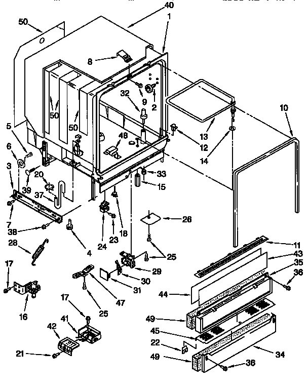 Kenmore 66515925692 tub assembly diagram