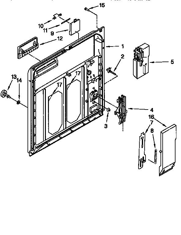 Kenmore 66515921692 inner door diagram