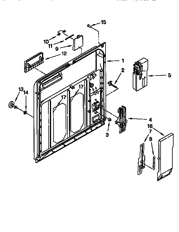 Kenmore 66515928692 inner door diagram