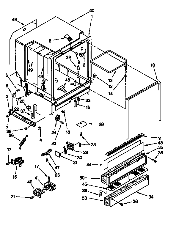 Kenmore 66515821692 tub assembly diagram