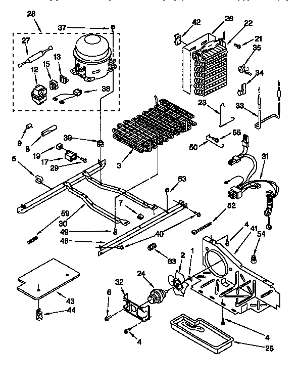 Whirlpool ED25PSQDN01 unit diagram