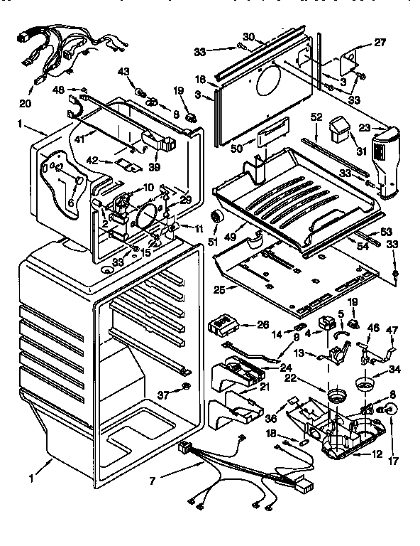 Whirlpool ET22DMXFN00 liner diagram