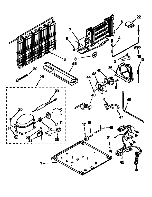 Whirlpool ET22DMXFN00 unit diagram