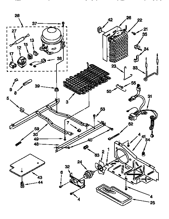 Whirlpool ED25PQXDW03 unit diagram