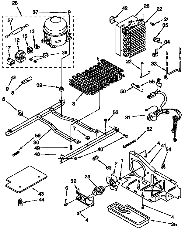 Whirlpool ED27DQXDN03 unit diagram