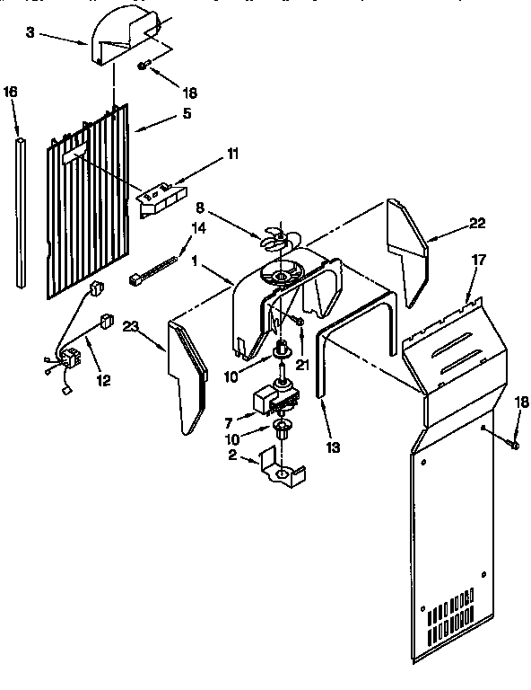 Whirlpool ED27DQXDN03 air flow diagram