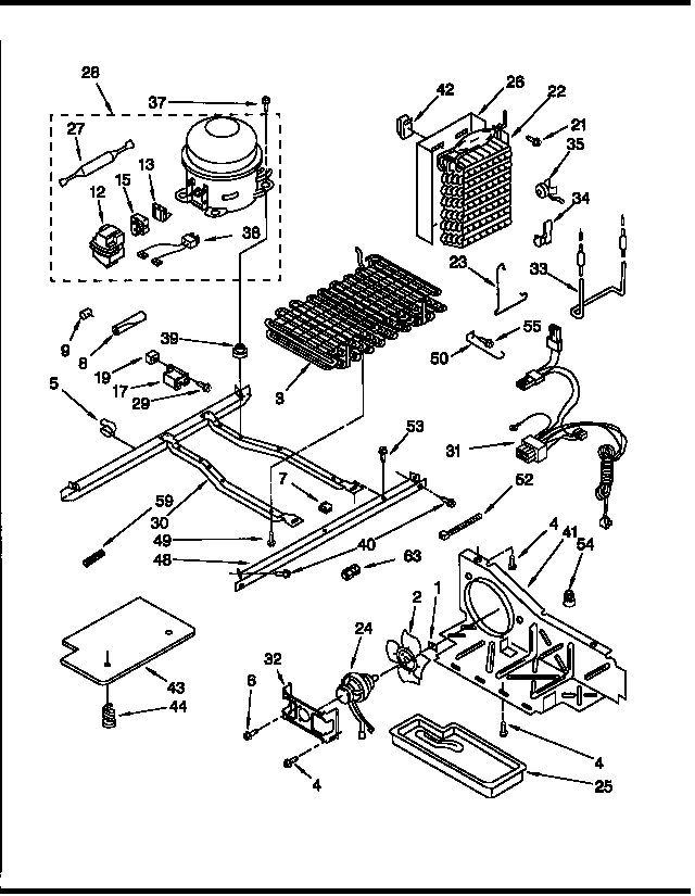 Whirlpool ED27DSXDB06 unit diagram