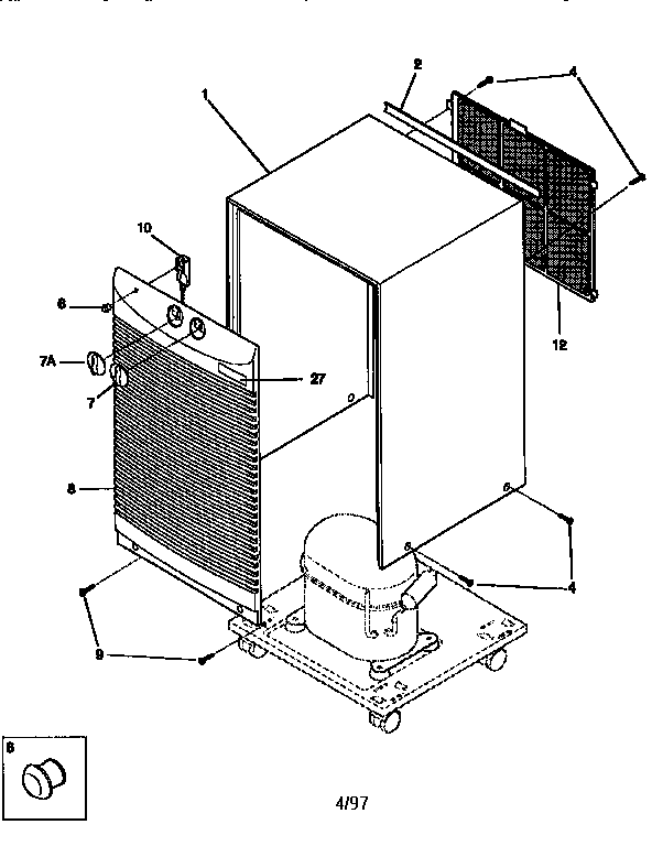 Kenmore 25357510790 cabinet diagram