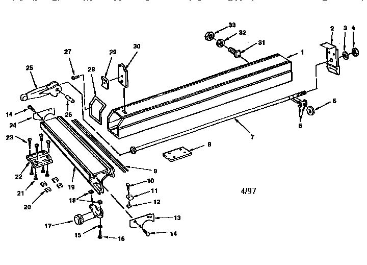 Craftsman 113299510 fence assembly diagram