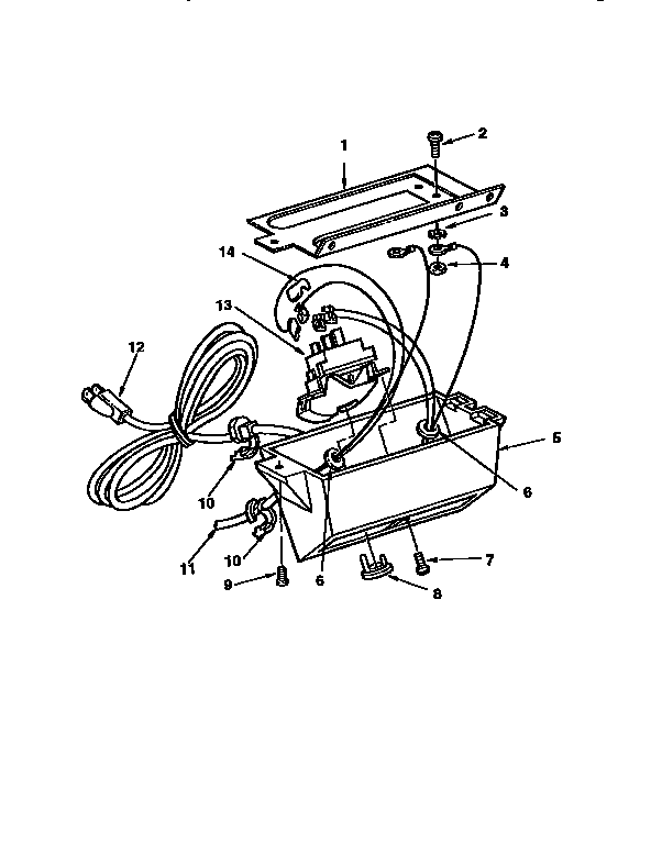 Craftsman 113299510 on-off power outlet diagram