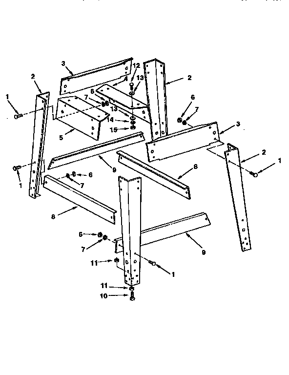 Craftsman 113299510 leg set diagram