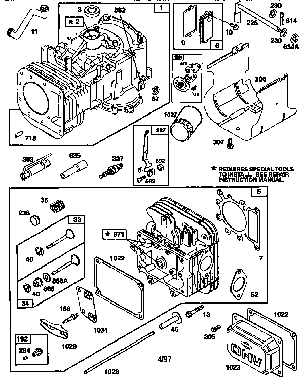 Western Auto 7157A79 engine 28n777-0182-01 (71/500) diagram