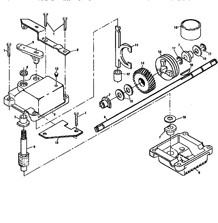 Craftsman 917377261 gear assembly diagram