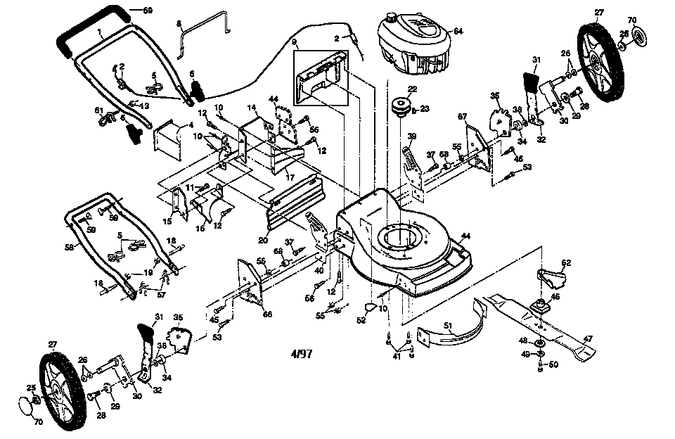 Craftsman 917377321 main frame diagram