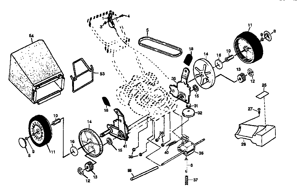 Craftsman 917377321 drive assembly diagram