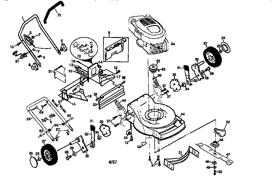 Craftsman 917377351 main frame diagram