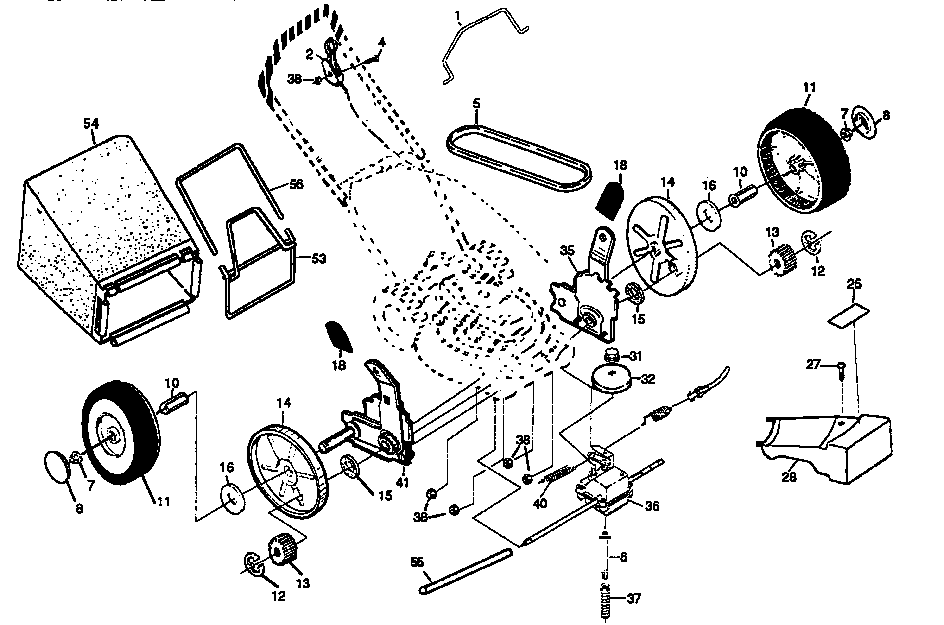 Craftsman 917377351 drive assembly diagram