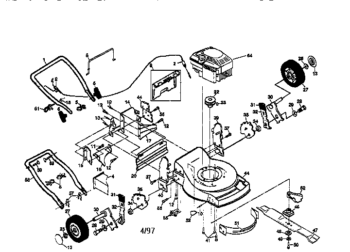 Craftsman 917379261 main frame diagram
