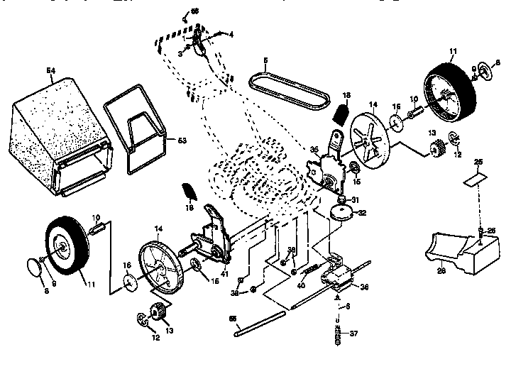 Craftsman 917379321 drive assembly diagram