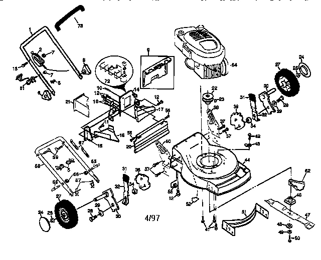 Craftsman 917379351 main frame diagram