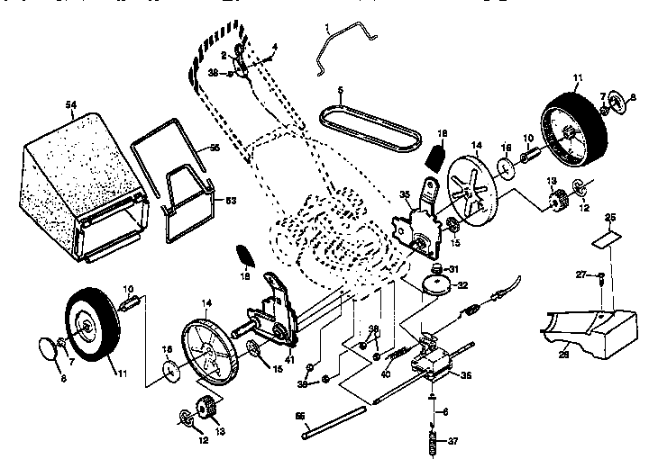 Craftsman 917379351 drive assembly diagram