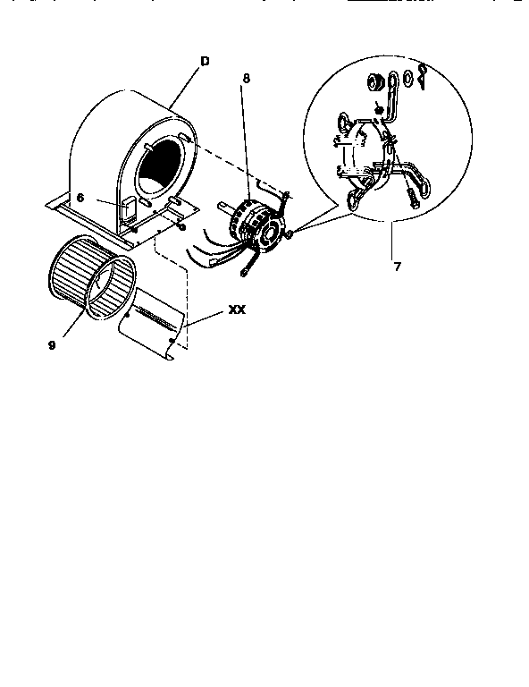 ICP PGB060G1LB blower diagram