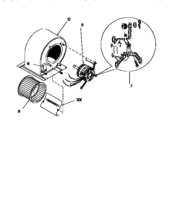 ICP PGMF60F150B blower diagram