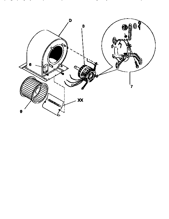 ICP PGMF48F135B blower diagram