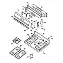 GE JGBS23DEW1WH cooktop diagram