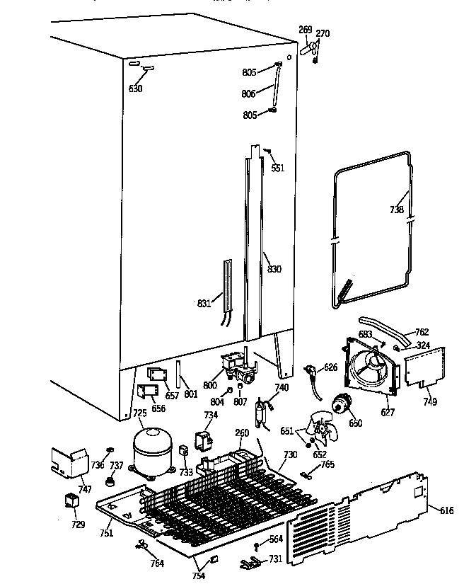 GE TFK25PRYDWW unit parts diagram