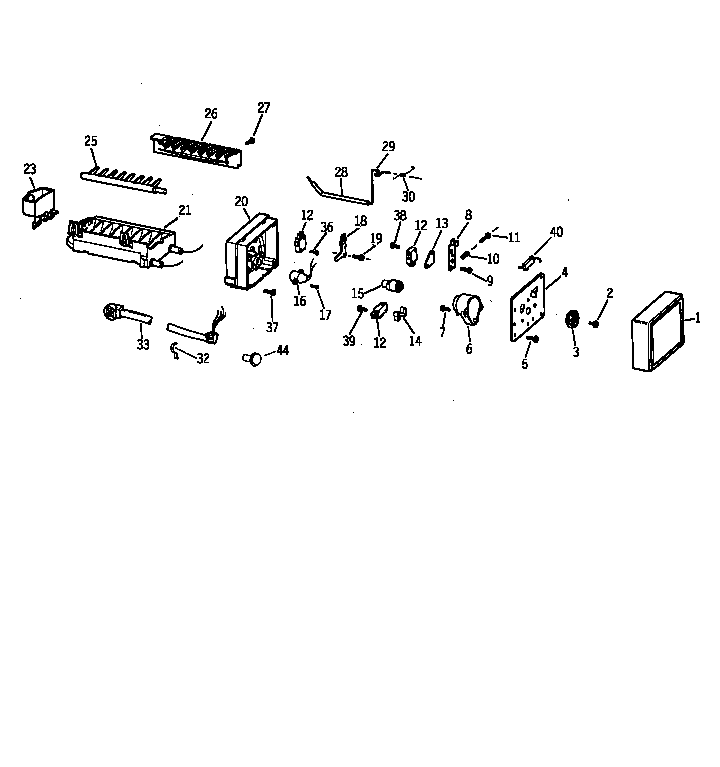 GE TFK25PRYDWW icemaker wr30x0303 diagram