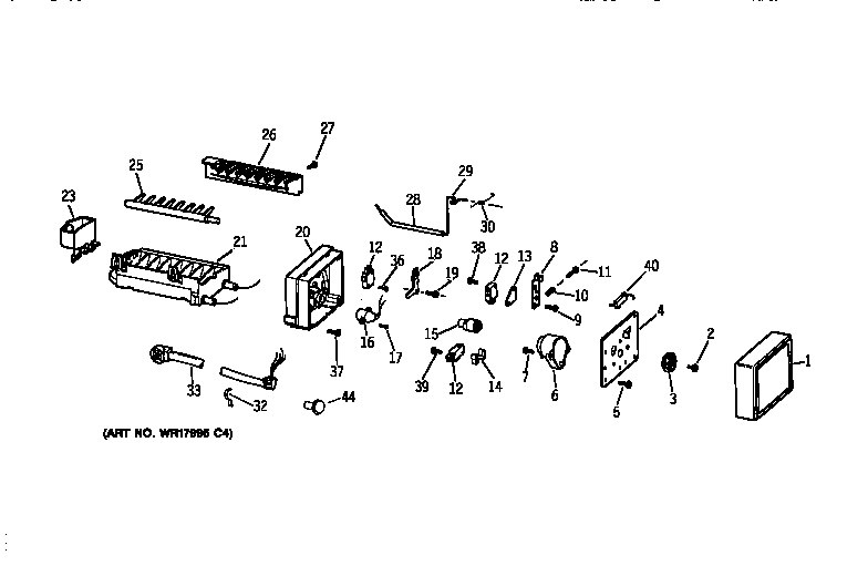 GE TFK22PRXDAA icemaker wr30x0303 diagram