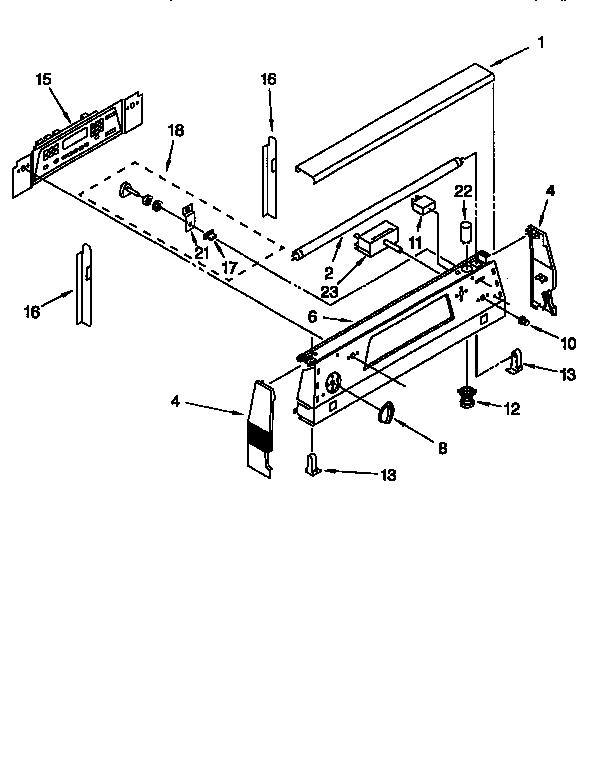KitchenAid KERC507EAL2 control panel diagram