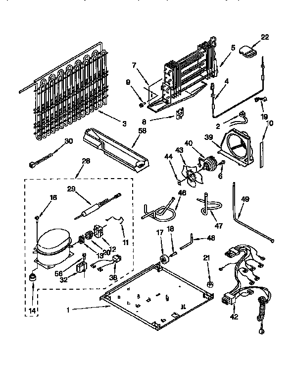KitchenAid KTRS21MFWH00 unit diagram