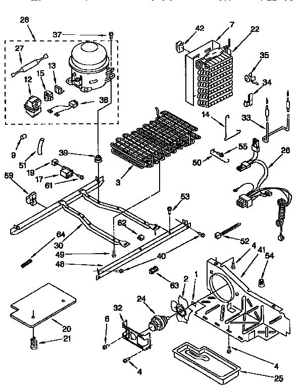 KitchenAid KSRB22QFBL00 unit diagram