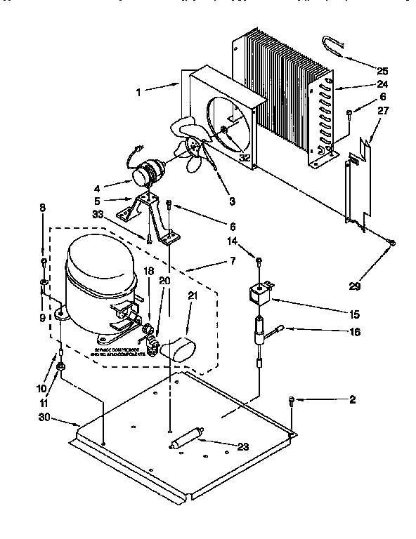 KitchenAid KUIS185EAL1 unit diagram