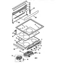 KitchenAid KERC607EWH1 cooktop diagram