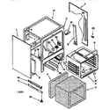 KitchenAid KERC607EWH1 oven chassis diagram