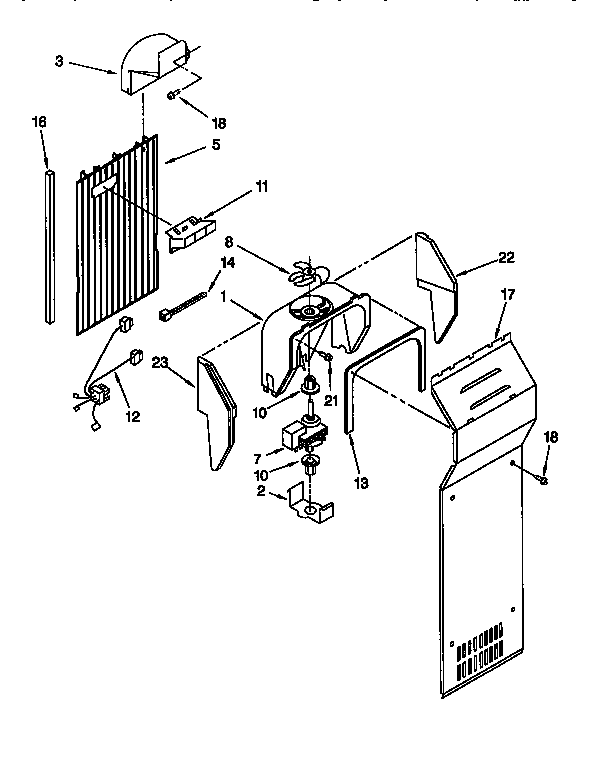 KitchenAid KSUP25QDAL05 air flow diagram