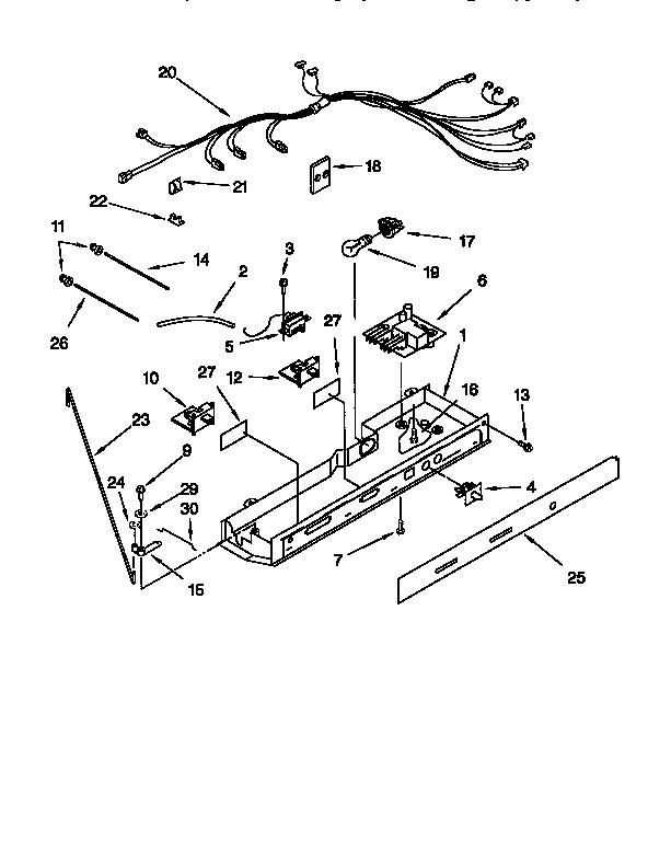 KitchenAid KSUP25QDAL05 control diagram