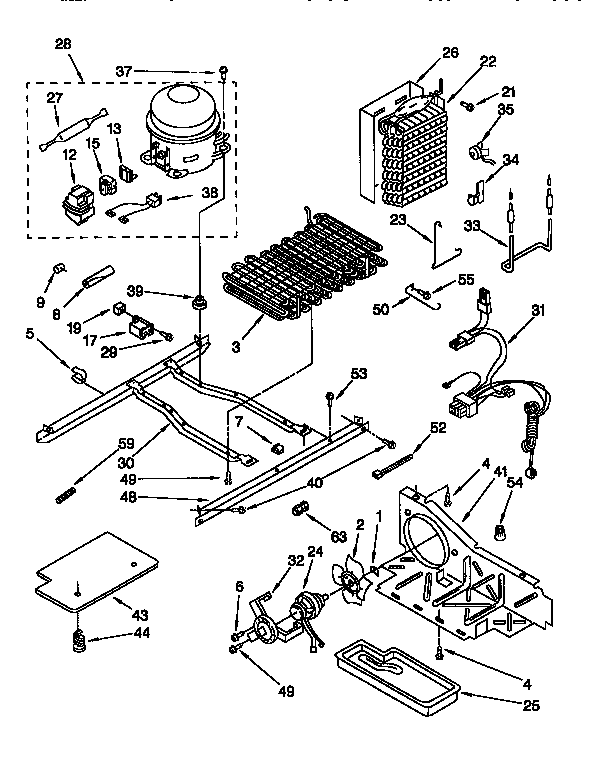 KitchenAid KSUP25QDAL05 unit diagram