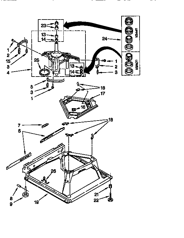 Kenmore 11027812692 machine base diagram