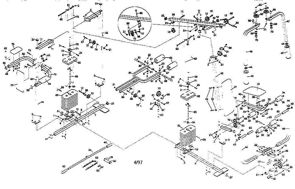 Weider WESY85360 unit parts diagram