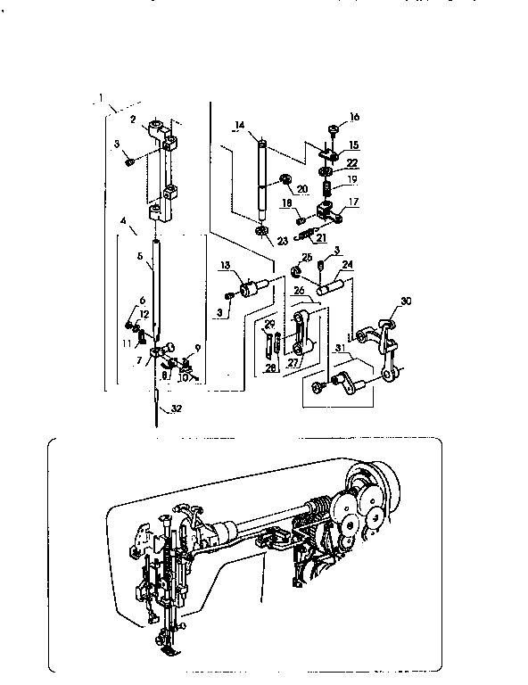 Kenmore 38517124790 needle bar unit diagram