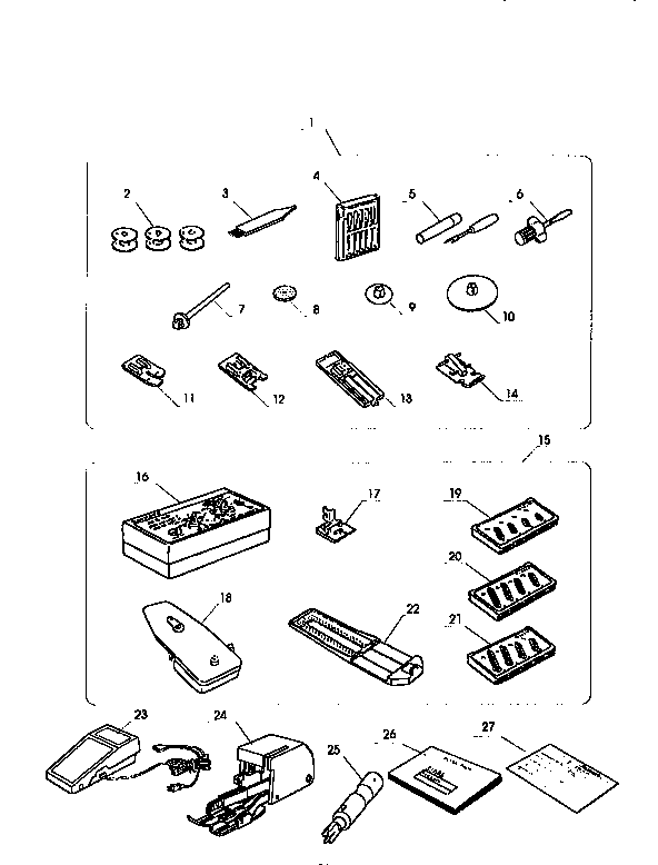 Kenmore 38517124790 attachment parts diagram