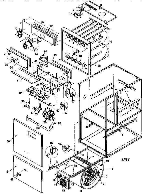 ICP GNL125N20A1 unit parts diagram