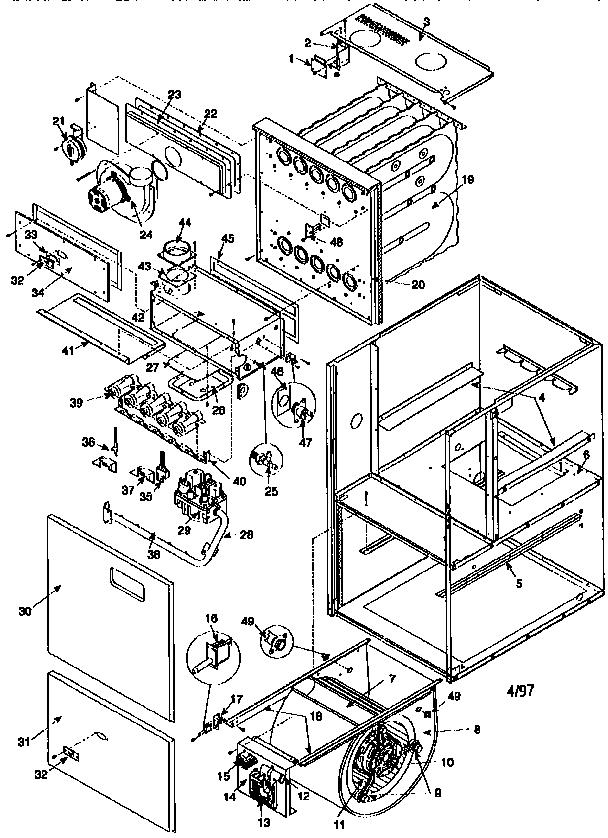 ICP GNL075N12A1 unit parts diagram