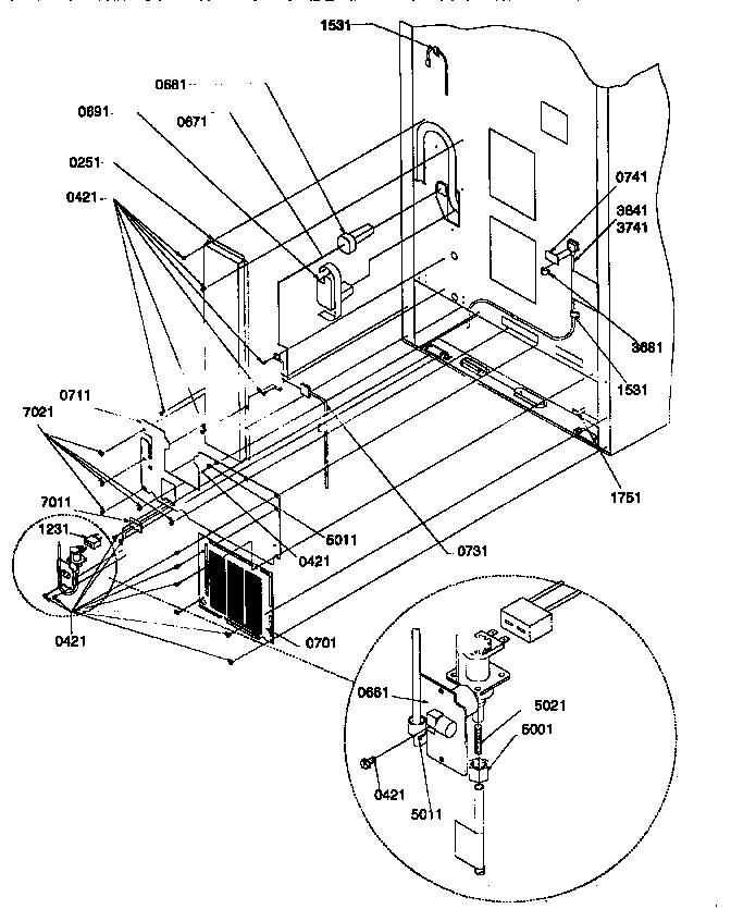 Amana 77277-P1311201WL cabinet back diagram