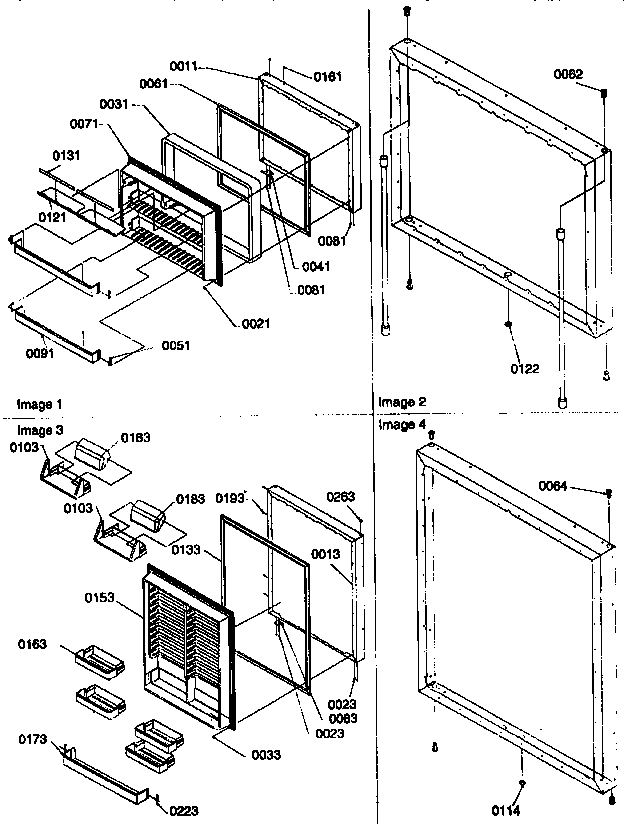 Amana 77277-P1311201WL door assemblies diagram
