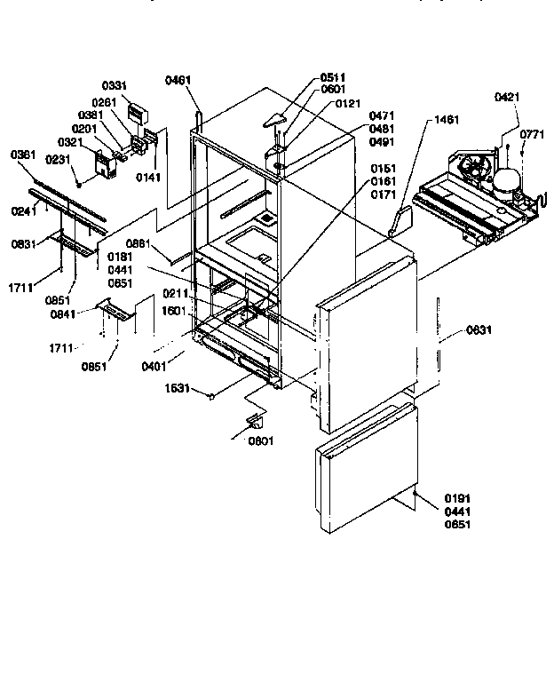 Amana 67272-P1311001WW controls and light covers diagram
